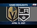 NHL Game Highlights | Golden Knights vs. Kings - Apr. 12, 2021