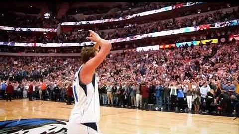 Dirk nowitzki cries his eyes out after spurs tribute video