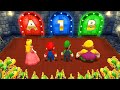 Mario Party 9 Minigames - Peach Vs Mario Vs Luigi Vs Wario (Master Difficulty)