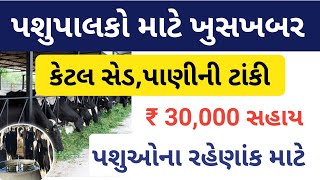 પશુપાલકો માટે ખુસખબર || cattle shed / water tank sahay yojana || કેટલ સેડ / પાણીની ટાંકી માટે સહાય