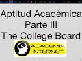 The College Board - Aptitud Académica III, Razonamiento Matemático