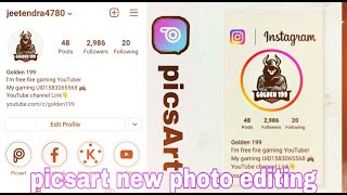 New instagram Creative Photo Editing || Picsart Editing New style - goldenEdits🔥 screenshot 3