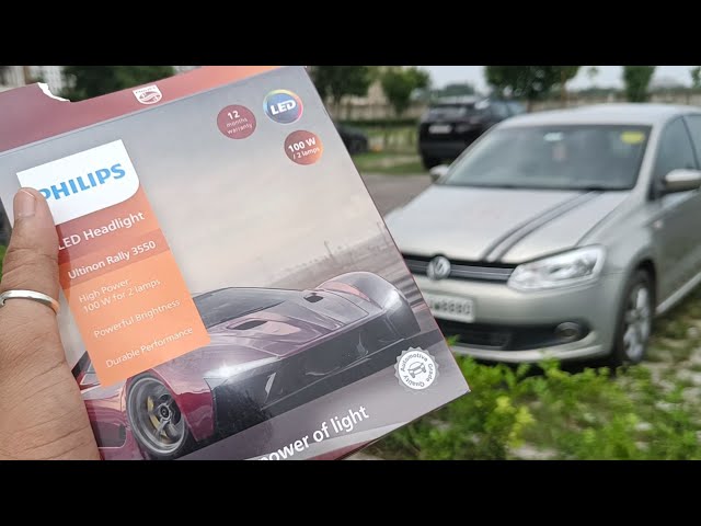Transform Your Night Drives: Philips Ultinon Rally 3550 LED Bulbs Unboxing  & Performance Test 