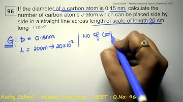 neet chemistry mcq   Atomic Structure  96