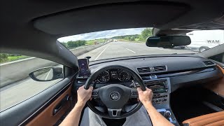 VW Passat CC 3.6 V6 (300 HP) on AUTOBAHN / 0-100