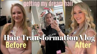 hair appointment transformation vlog: getting my dream hair!