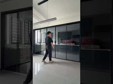 Kitchen partition sliding