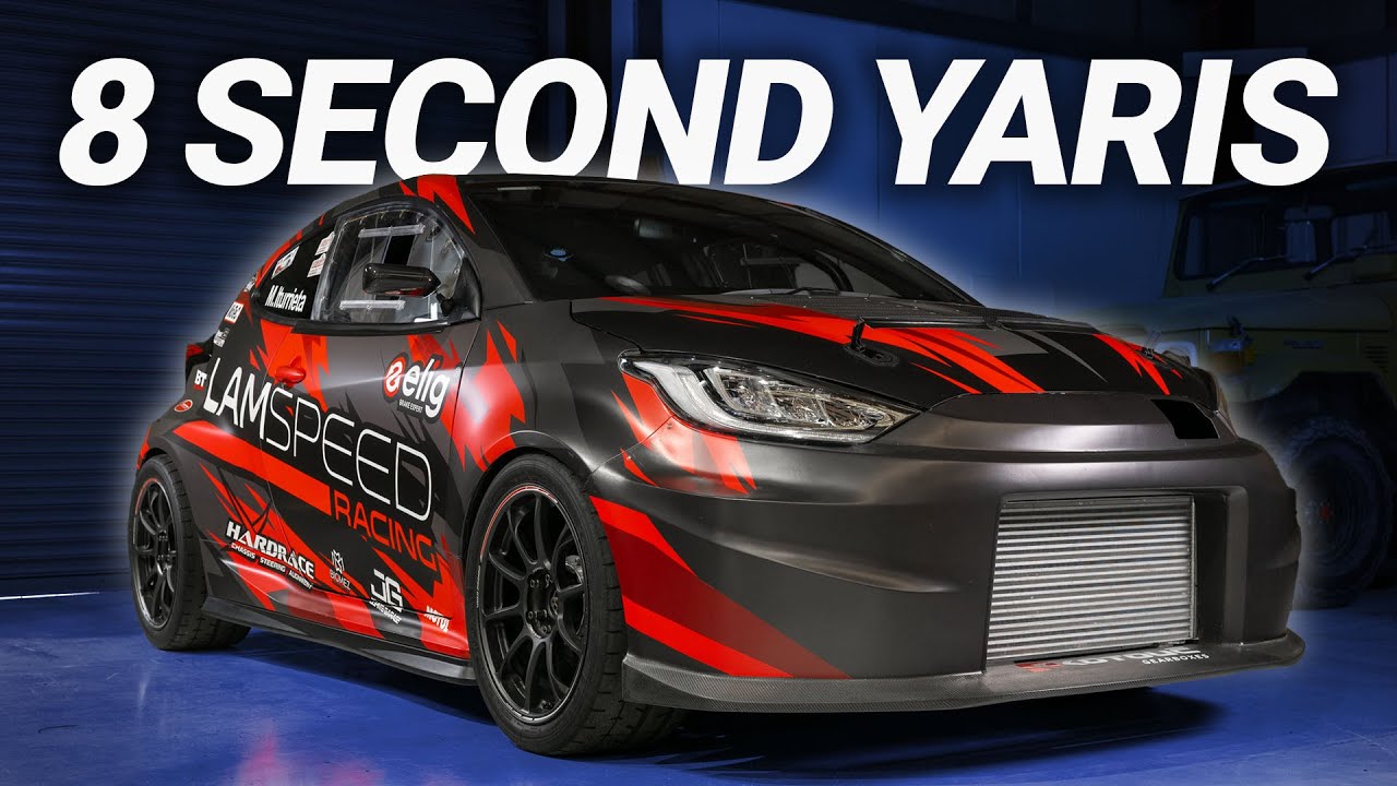 1000 л.с., 3 цилиндра — рекордный GR Yaris от Lamspeed Racing, разгоняющийся до 100 км/ч за 8 сек...