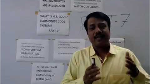 Export Import Training Part 7  What Is H S Code
