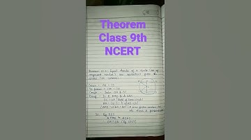 Class 9th Chapter 10 Theorem - 10.6