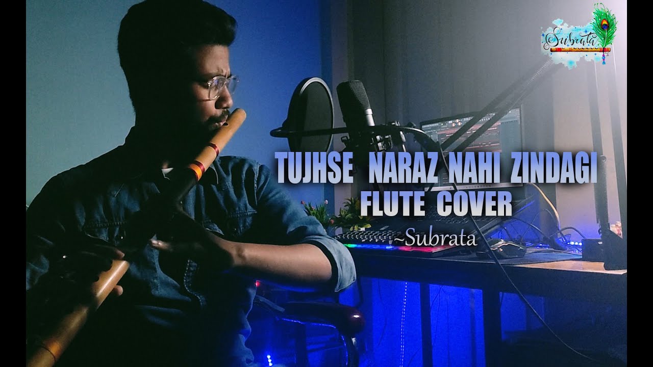 Tujhse Naraz Nahi Zindagi Flute instrumental Cover by Subrata Konwar