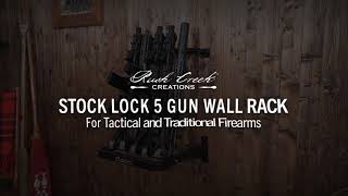 385005 5gun Stock Lock Wall Rack