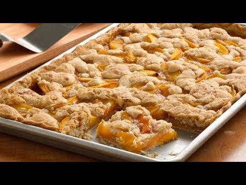 Peach Slab Pie | Pillsbury Recipe