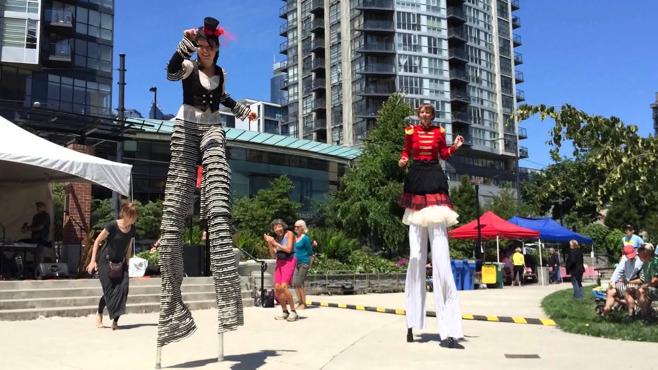 Stilt Dancing In Emery Barnes Park Youtube