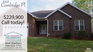 Come home to 3505 Cambridge Place in Statesville! Come home to 3505 Cambridge Place in Statesville!