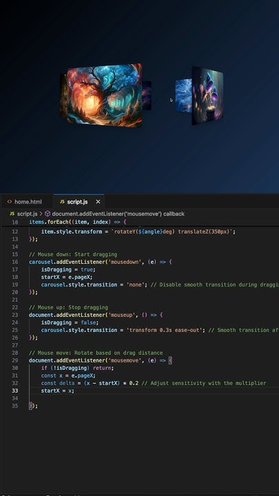 Amazing 3D Image Carousel | HTML, CSS & JavaScript Tutorial# ...
