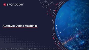 AutoSys: Configuring and Managing Machines