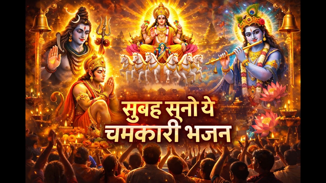 LIVE मंदिर भजन | Surya Dev Shiv Hanuman Krishna Bhajan | Positive Energy Morning Bhajan #bhajan