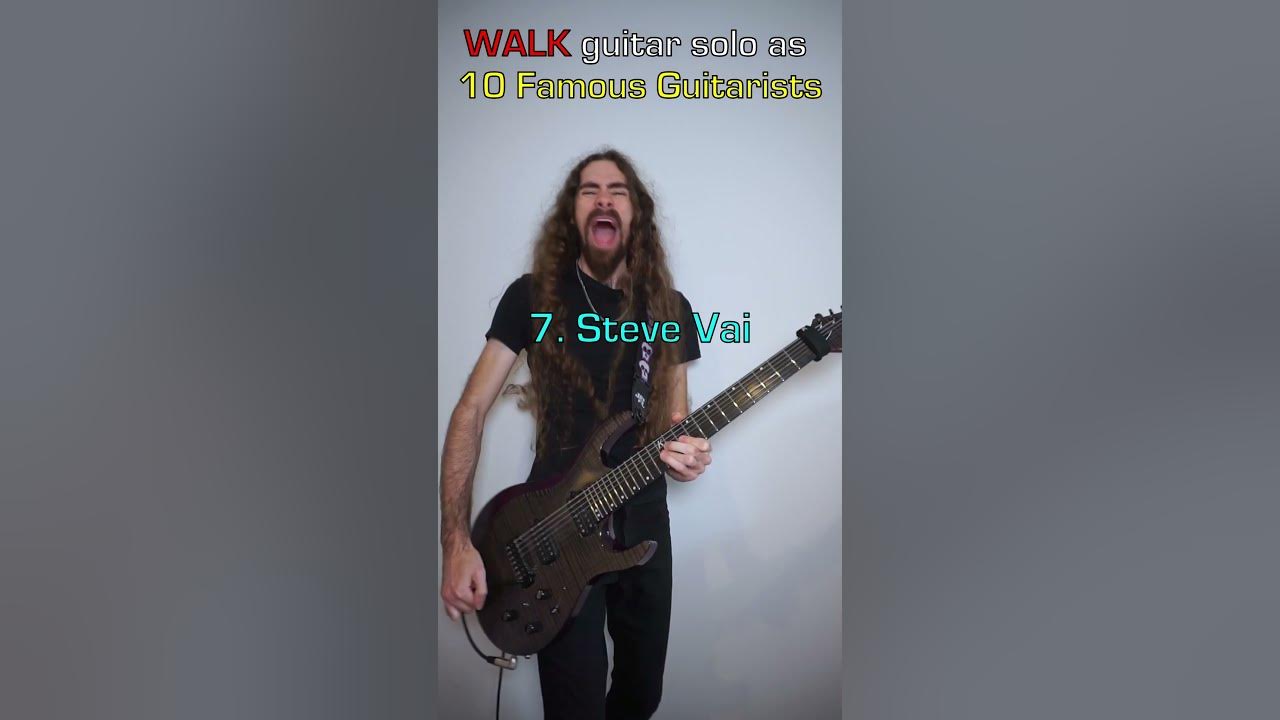 WALK Solo as 10 Famous Guitarists #pantera