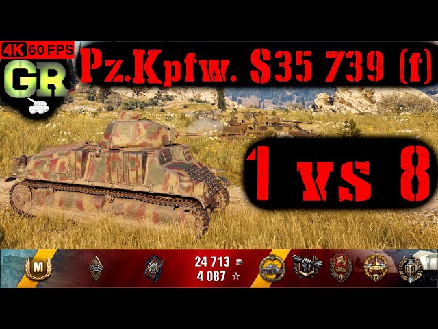 World of Tanks Pz.Kpfw. S35 739 (f) Replay - 12 Kills 1.6K DMG(Patch 1.4.0) class=