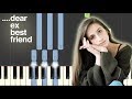 ....dear ex best friend (Tate McRae) Synthesia Piano Keyboard Tutorial