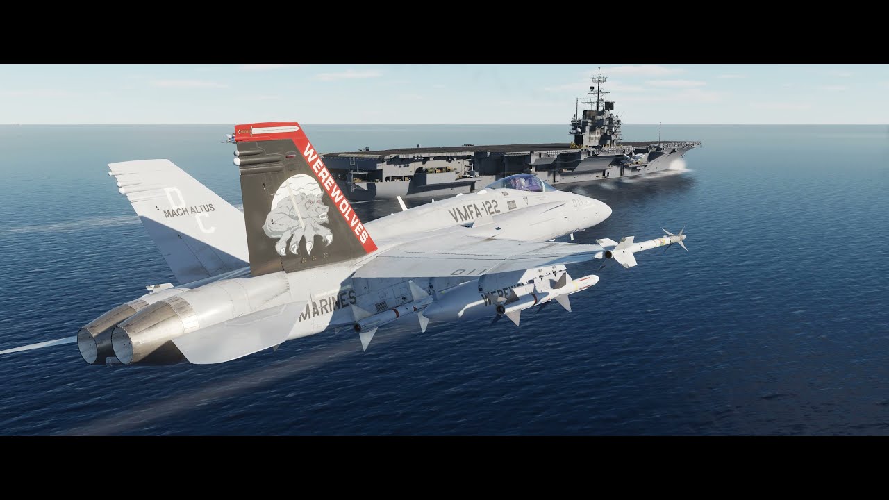 .. DCS World .. My F18 Hornet Montage, inverted with full bags on ...