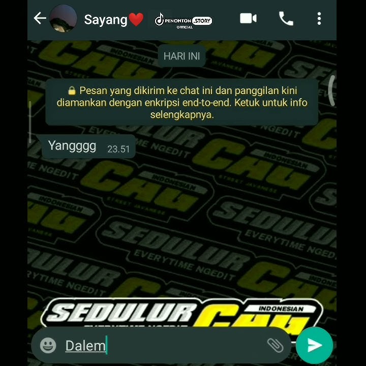PERCAKAPAN CHAT WA TERBARU 2020 | STORY WA 30 DETIK | LITERASI 30 DETIK