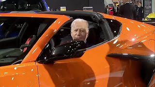 WATCH: Biden Revs Up Gas-Powered Corvette