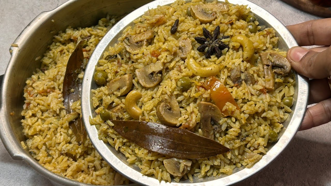 🧿😋1ಸಾರಿ ಮಾಡಿ💯ಮಿಲಿಟರಿ ಹೋಟೆಲ್ ಸ್ಟೈಲ್ ಮಶ್ರೂಮ್ ಪುಲಾವ್ ಟೇಸ್ಟ್ ನೋಡಿ ಕೇಳ್ತಾರೆ ಹೇಗೆ ಮಾಡಿದ್ರಿ?mushroom pulav