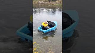 The little boy takes the boat out by himself🙂  @LiamsLifeYoutube