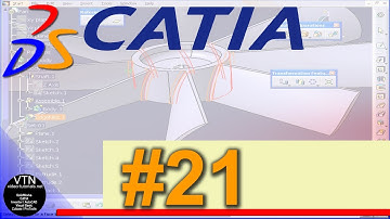 01-21 CATIA v5 TUTORIAL: ( Symmetry )