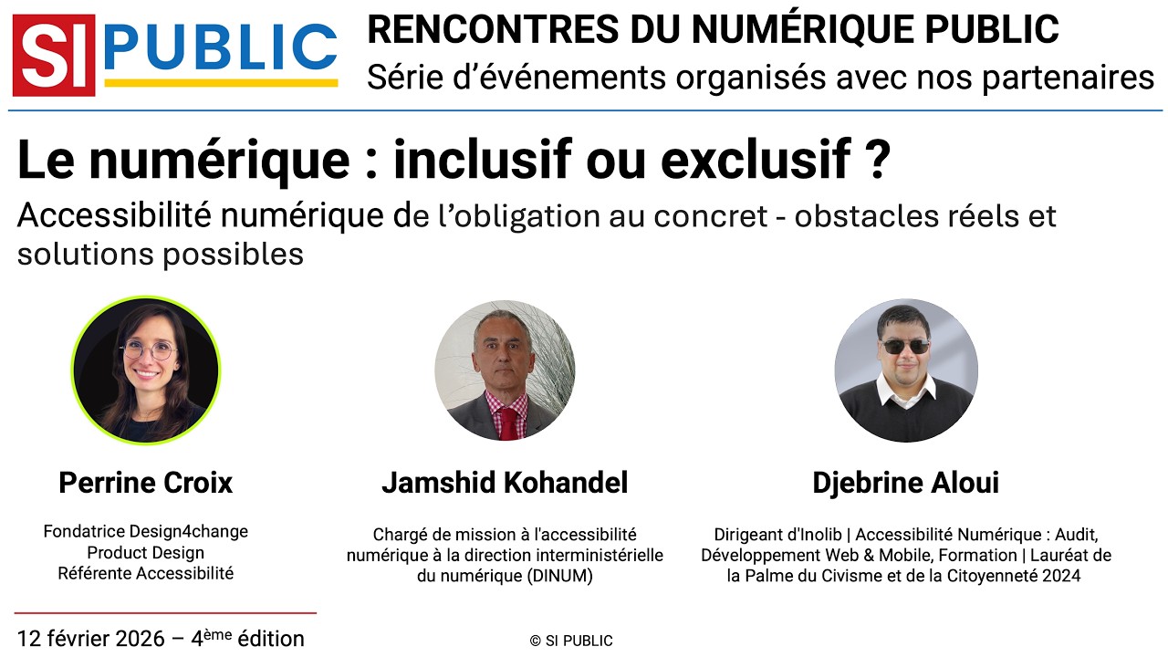 RENCONTRES DU NUMÉRIQUE PUBLIC -  Le numérique : inclusif ou exclusif ?