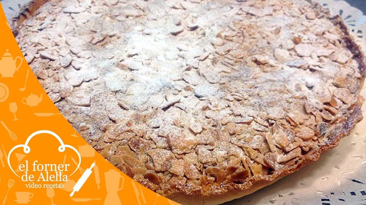 Tarta de almendras con cabello de angel