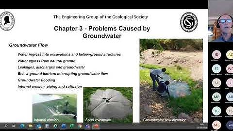 EGGS Meeting: Engineering Geology of Groundwater in Design and Construction