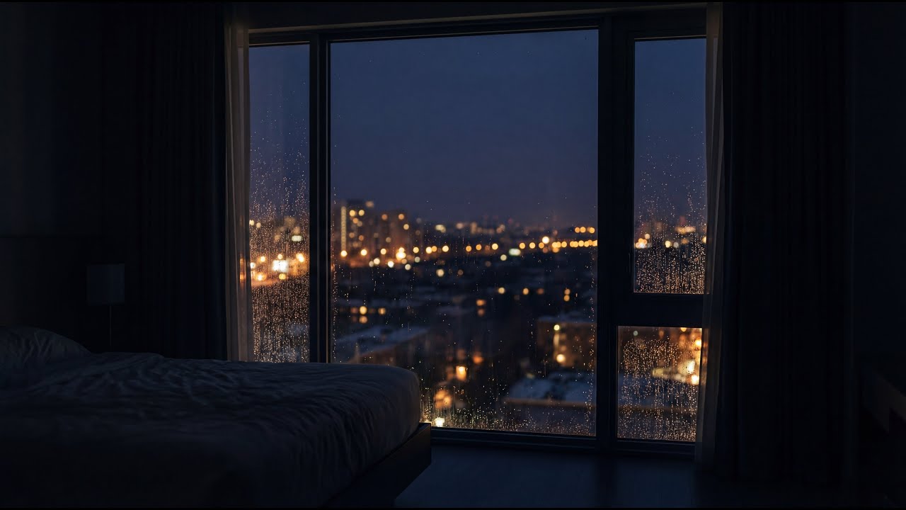 Late Night Hotel Window 🌙 | Lofi for Thinking, Writing & Deep Focus