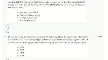 NPTEL Natural Language Processing Week 2 Assignment Solution January - April 2025 | IIT Kharagpur