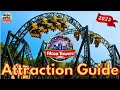 Alton towers attraction guide  all rides  shows  2023  uk
