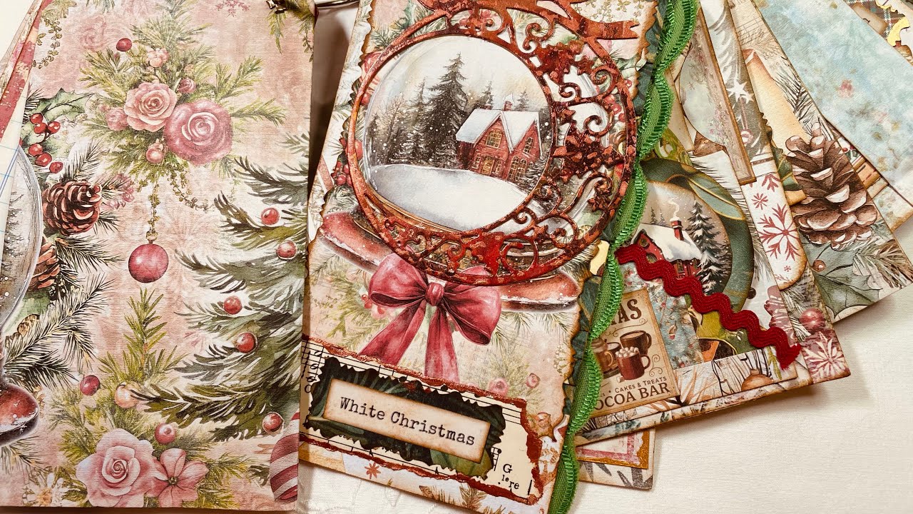 Part 4 - USING DIE CUTS for my December Daily with Tags.