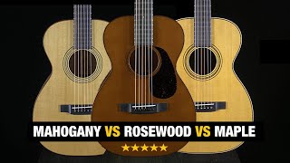 Martin Tonewood Comparison - Mahogany vs Rosewood vs Maple