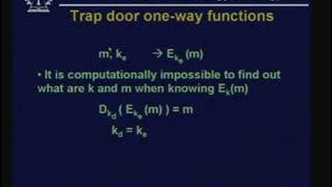 Lecture - 38 Security