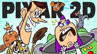 I’m ruining Toy Story and Pixar characters with my cartoony art style!!