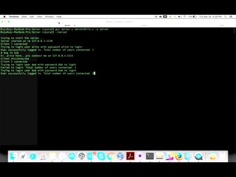 Client server program demo prepared in c