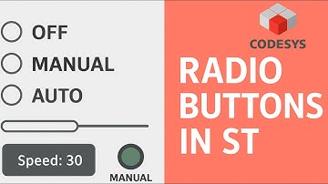 How to Use Radio Button in CODESYS Visualization #codesys #plcprogramming #hmi