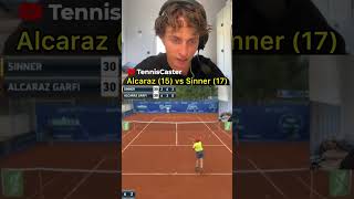 🚨FIRST MATCH Alcaraz(15) vs Sinner(17)! ¿Quién ganó?#alcaraz #sinner #firstmatch #tennis