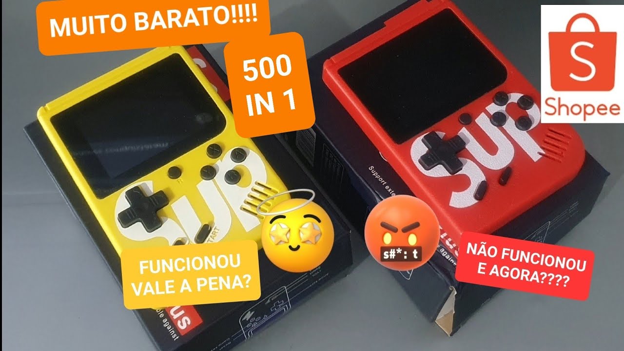 Mini Sup Game Box + Controle Extra - 2 Jogadores - 400 Jogos