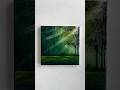 “Morning forest🌳“ Easy painting idea for beginners #paintingtutorial #artworks #acrylicpainting