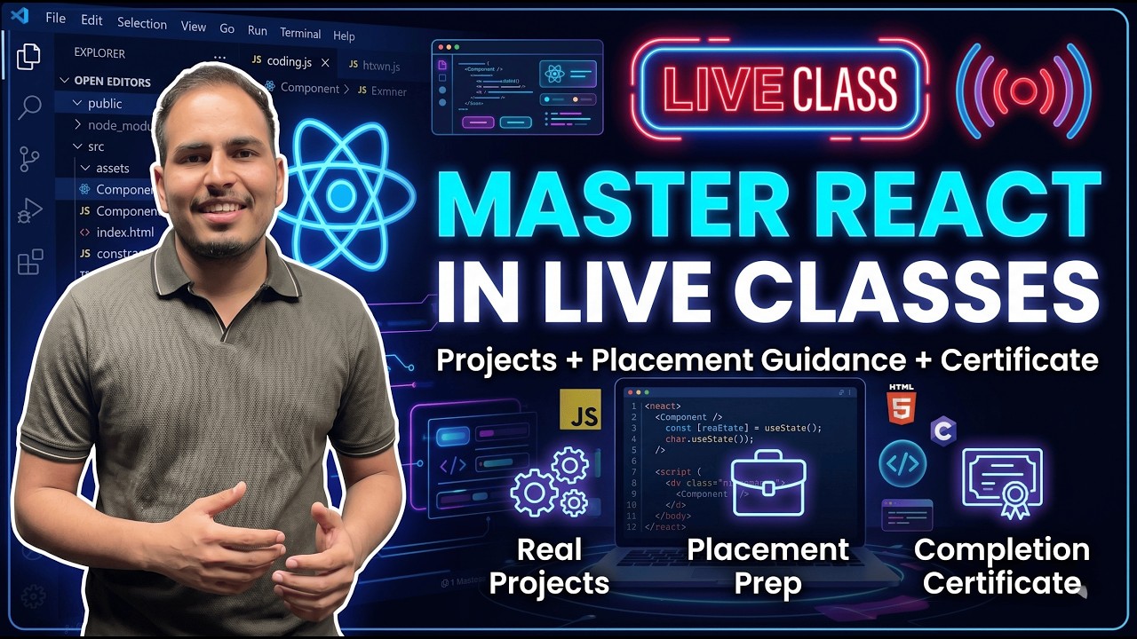 react live class ( form handling in react and two way binding in react ...