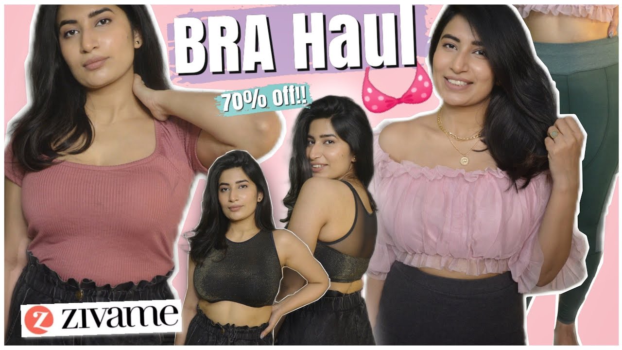 testing Sports Bra on DD cup size - Zivame Lingerie Haul ✨ 