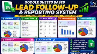 Google Sheet CRM Automation | Dashboard, Notifications, Reports &amp; Follow-up #notification