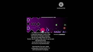 Part 5 of making a Level for Faded's 10th Anniversary. Wave part changed. #geometrydash
